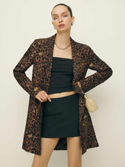 Reformation Eleonore Jacket - Leopard