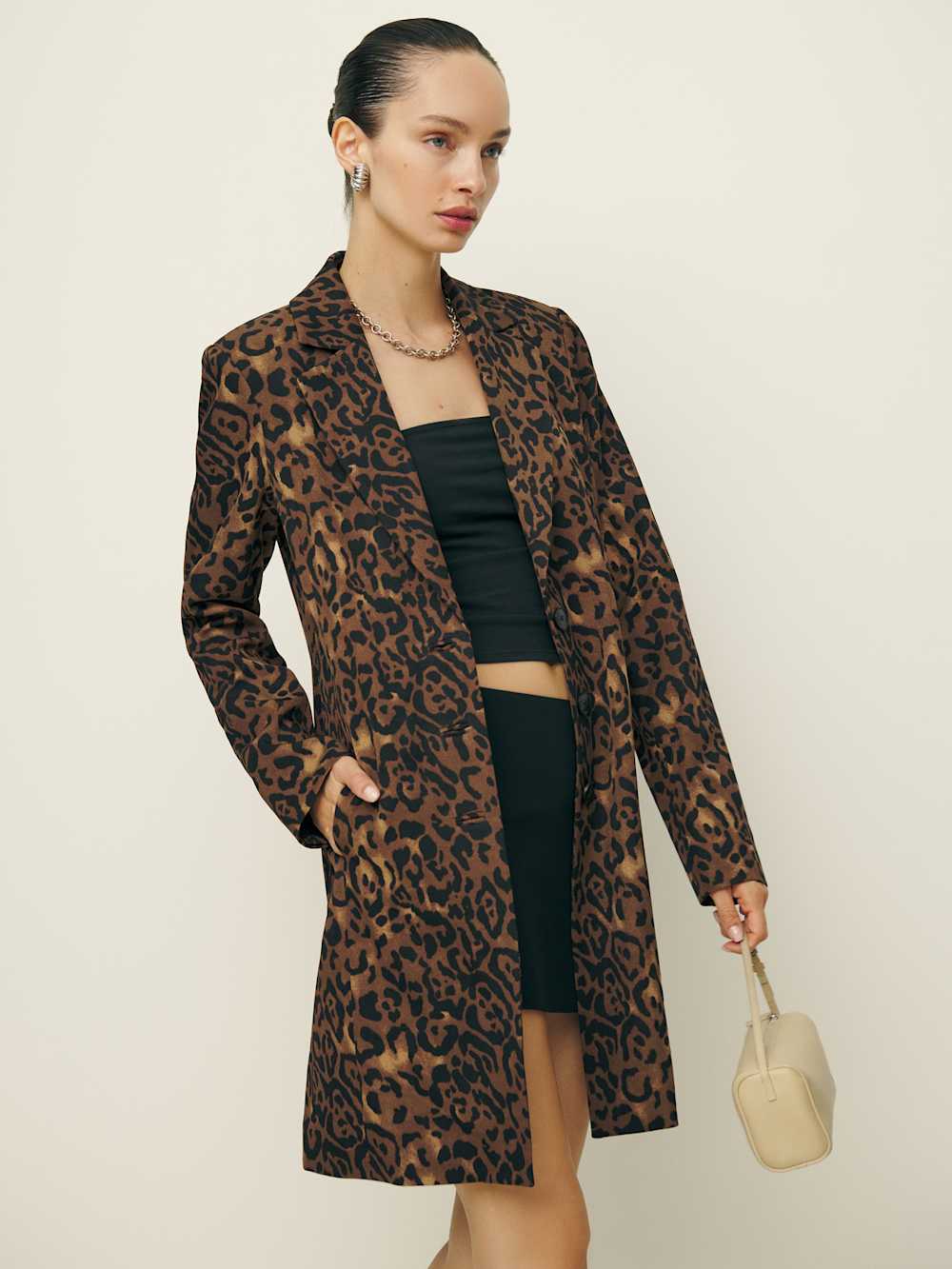 Reformation Eleonore Jacket - Leopard