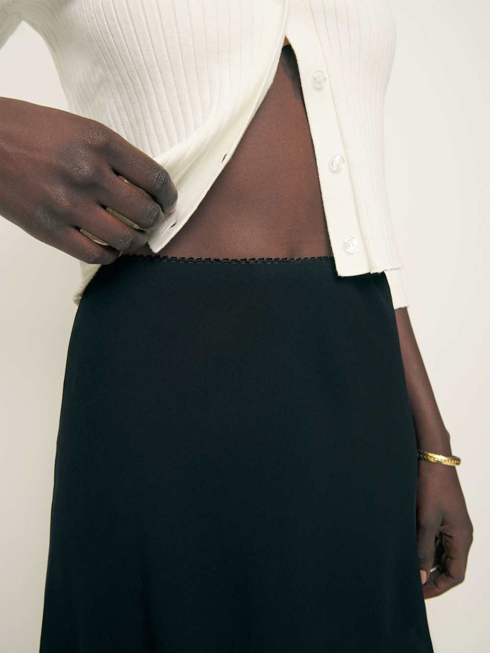 Reformation Petites Brandy Skirt - Black
