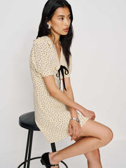 Reformation Kaylia Dress - Salt And Pepper