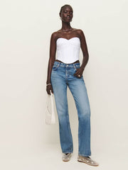 Reformation Pacie Linen Top - White