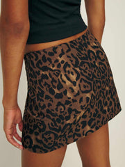 Reformation Charchi Skirt - Leopard