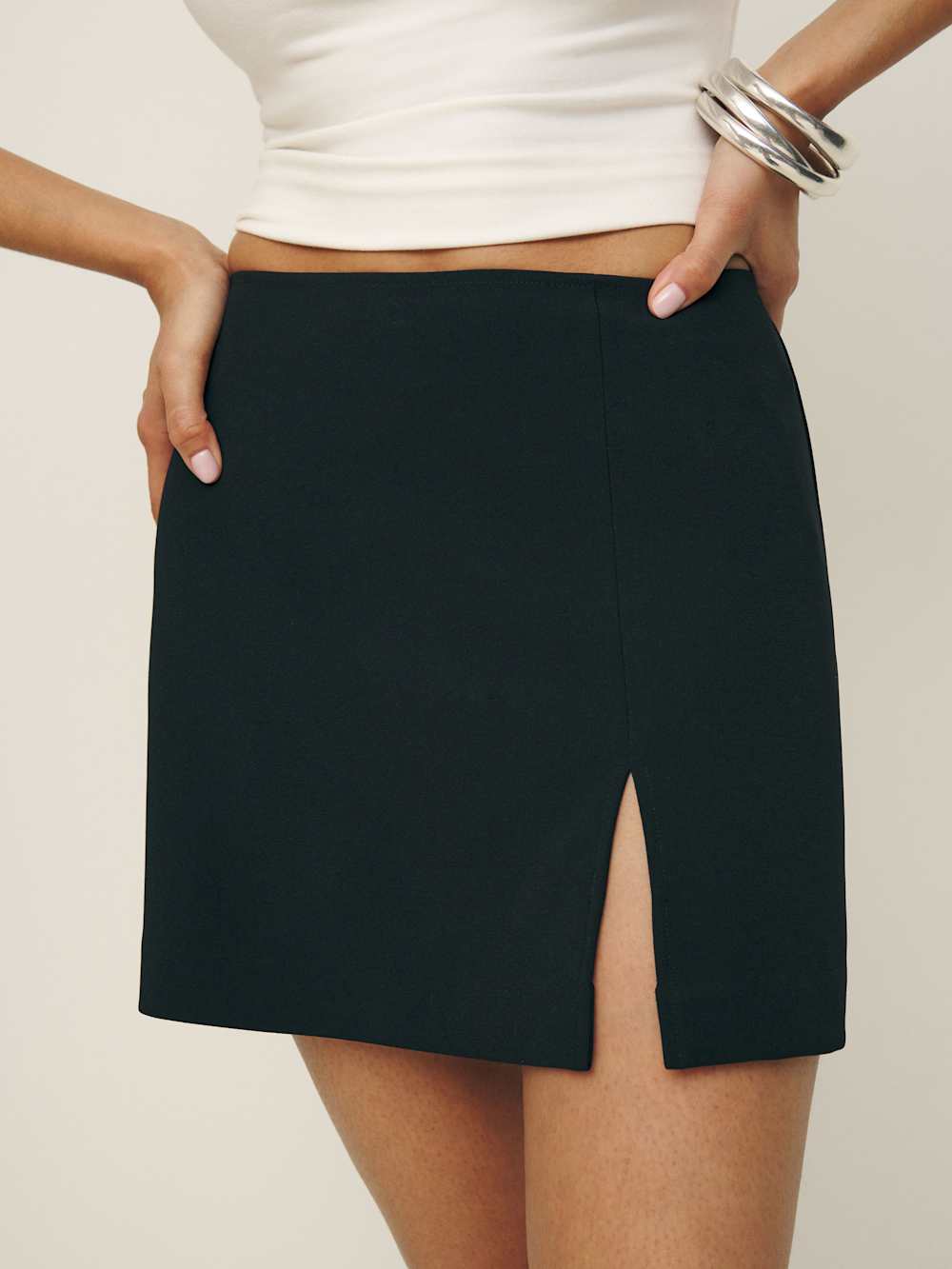 Reformation Cami Skirt - Jet Black