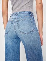 Reformation Bex Super Stretch High Rise Wide Leg Jeans - Woods