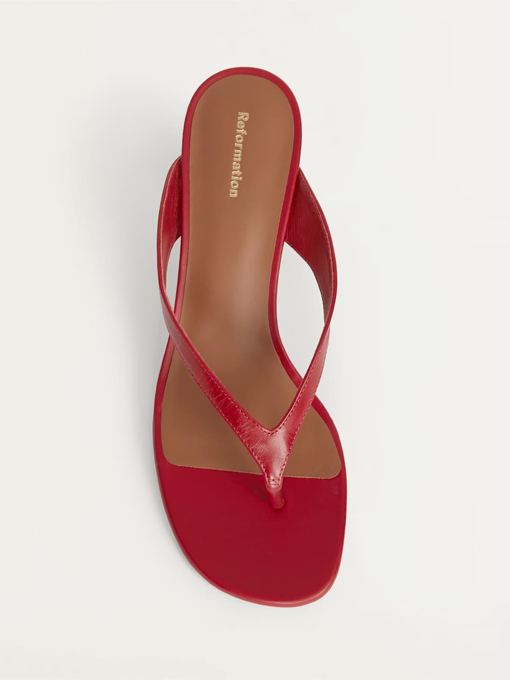 Reformation Sophie Heeled Sandal - Scarlet