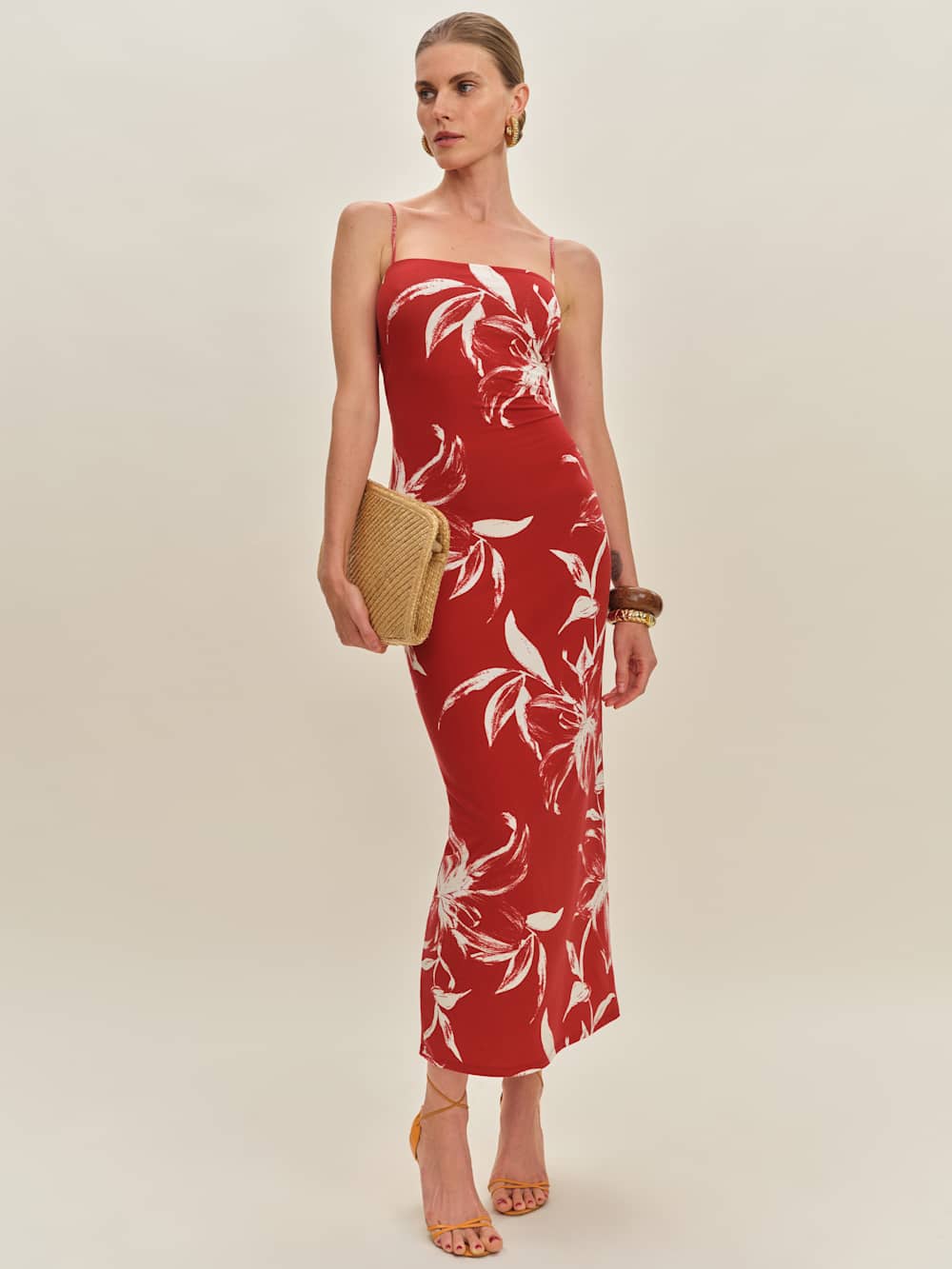 Reformation Elise Knit Dress - Tahitian Lily