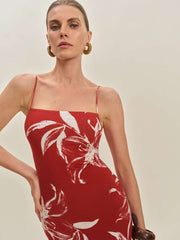 Reformation Elise Knit Dress - Tahitian Lily