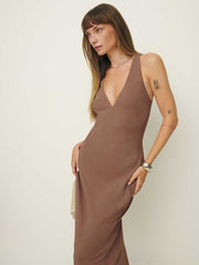 Reformation Siana Dress - Mink