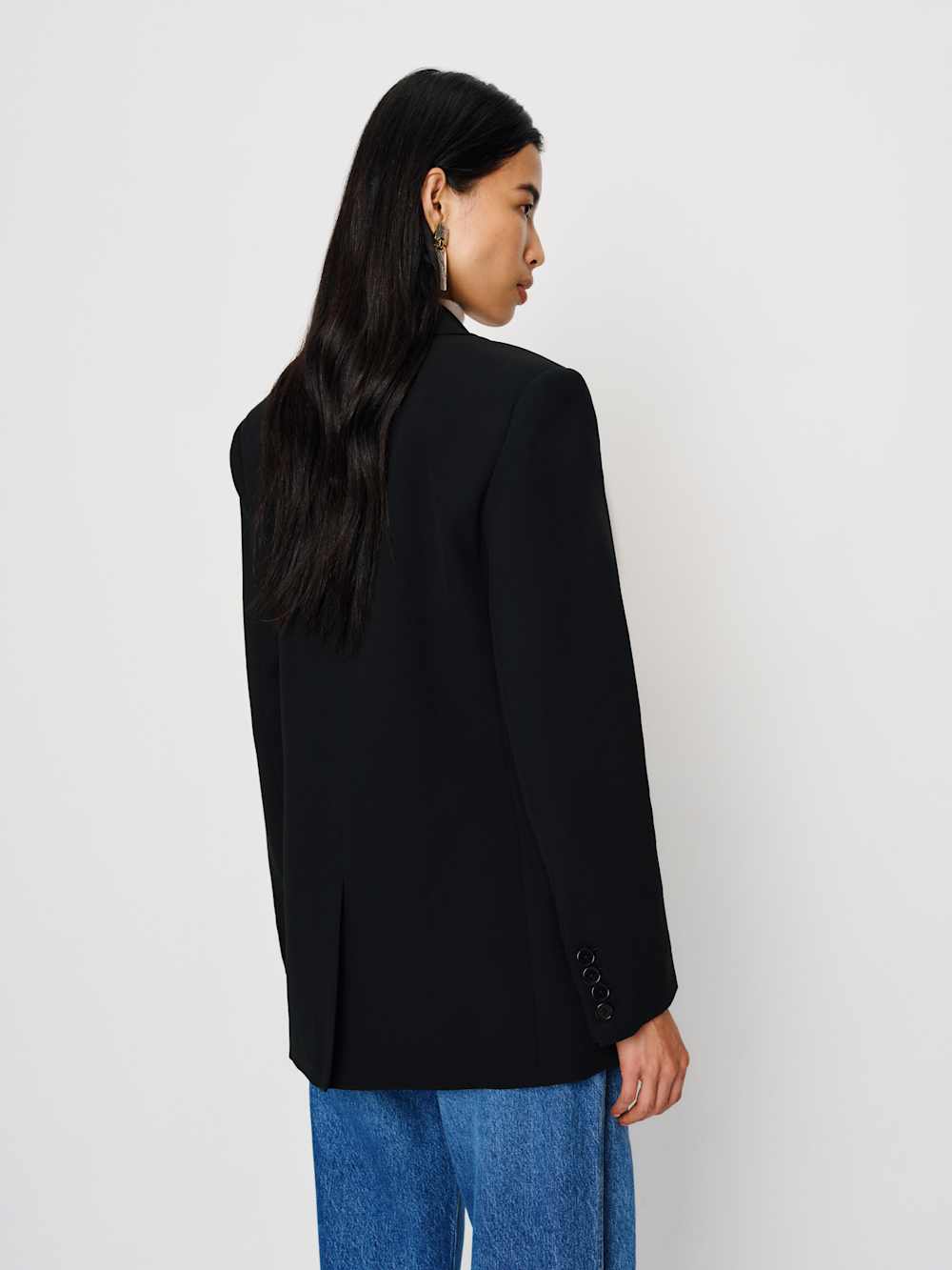 Reformation James Relaxed Blazer - Black