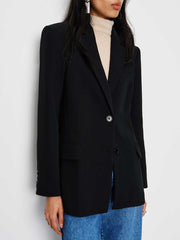 Reformation James Relaxed Blazer - Black