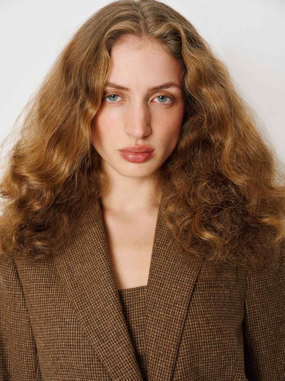 Reformation James Relaxed Blazer - Brown Check