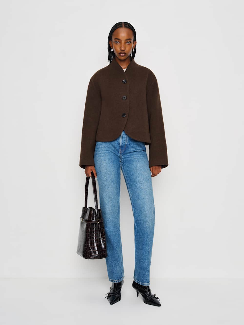 Reformation Owen Jacket - Brown