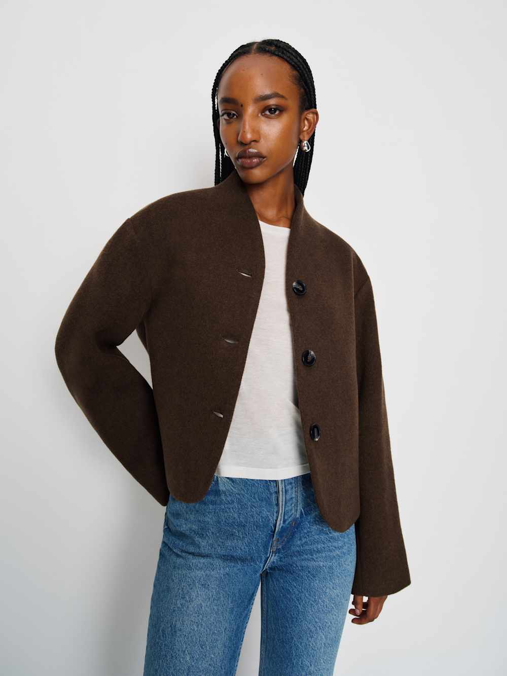 Reformation Owen Jacket - Brown