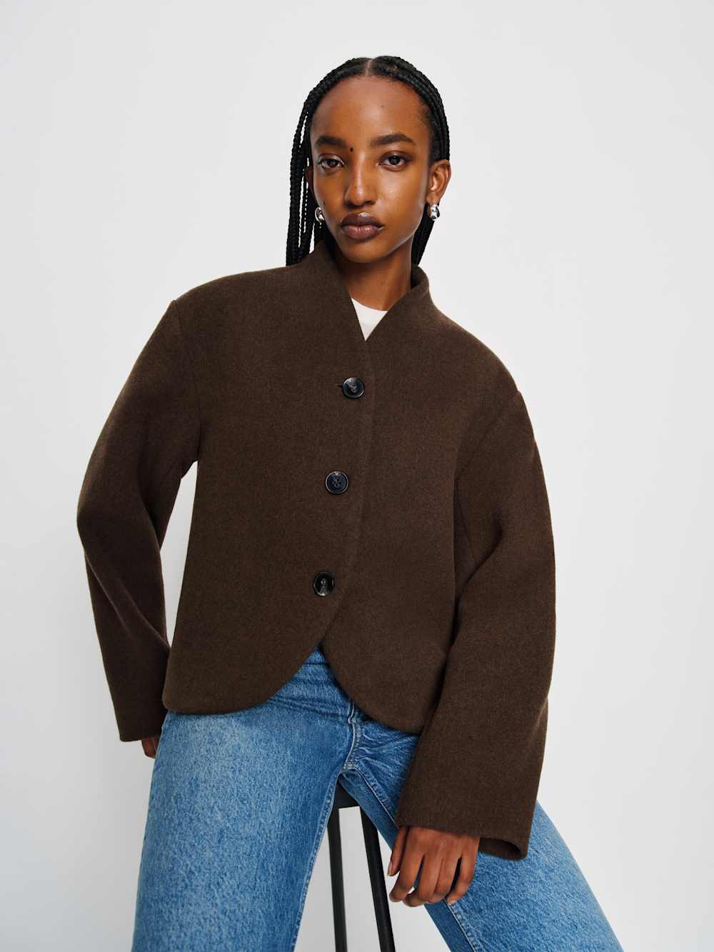Reformation Owen Jacket - Brown