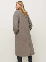 Reformation Wyatt Double-faced Coat - Stone