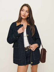 Reformation Archer Denim Jacket - Ondine