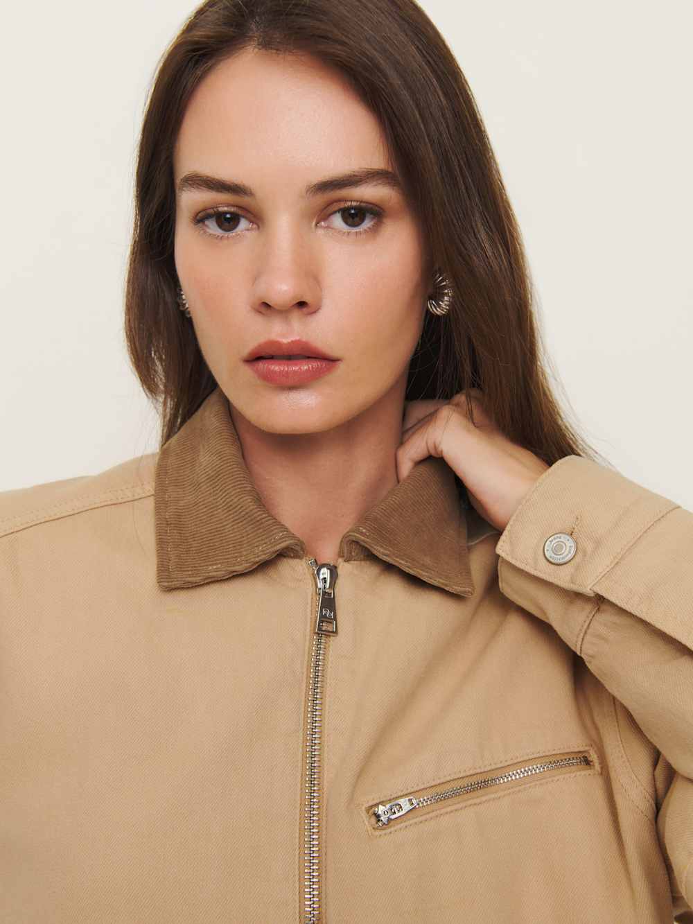 Reformation Harrison Utility Jacket - Alder