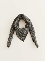 Reformation Hattie Headscarf - Taupe Check