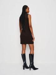 Reformation Holland Cashmere Turtleneck Sweater Dress - Compost
