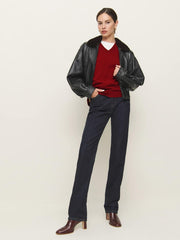 Reformation Reese Cashmere Tank - Crimson