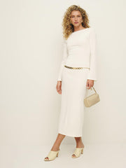 Reformation Lydia Heeled Sandal - Parmesan Leather