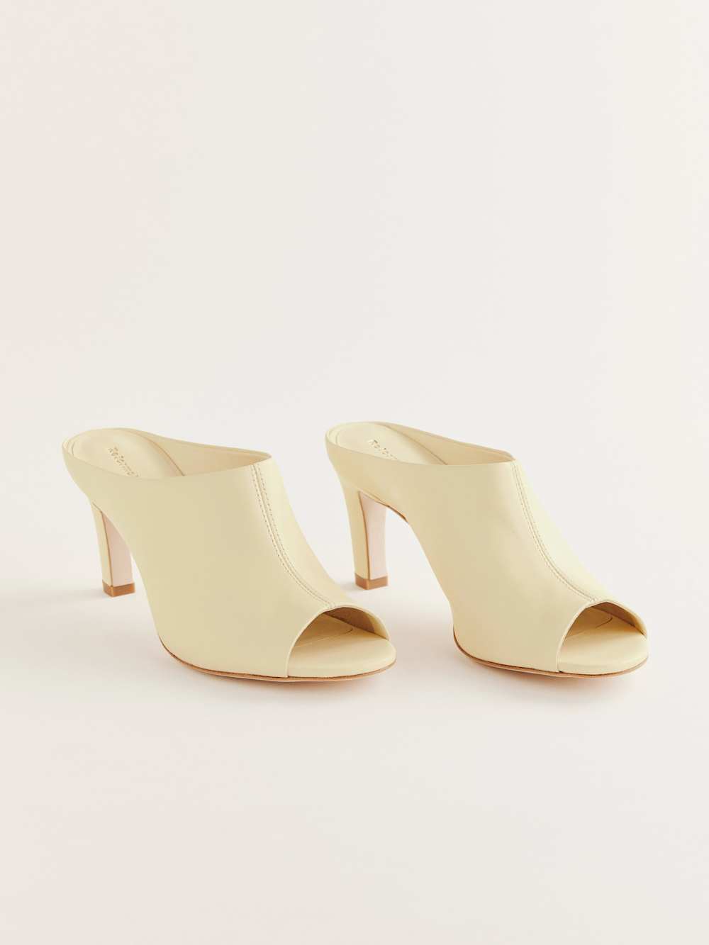 Reformation Lydia Heeled Sandal - Parmesan Leather