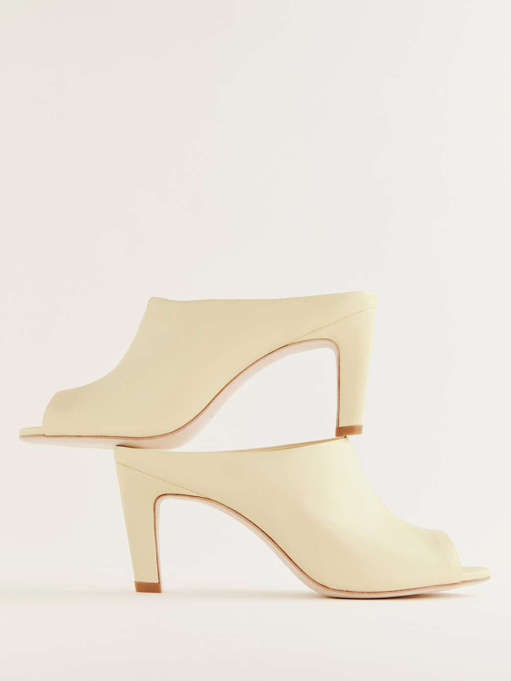 Reformation Lydia Heeled Sandal - Parmesan Leather