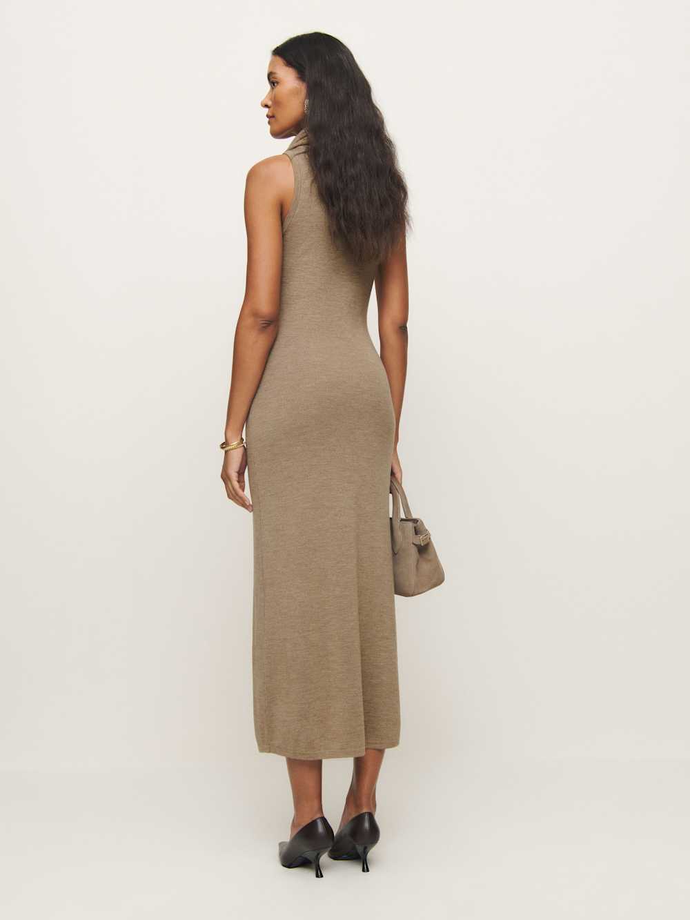 Reformation Simone Regenerative Merino Dress - Camel