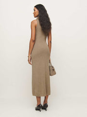 Reformation Simone Regenerative Merino Dress - Camel