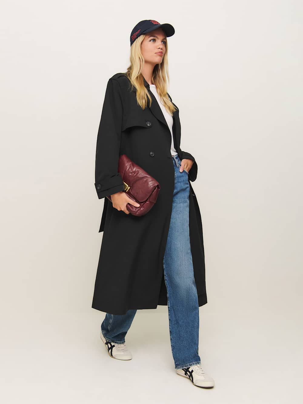 Reformation Matteo Trench - Black