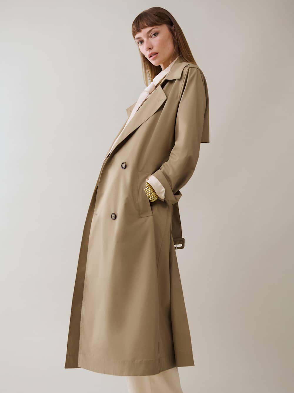 Reformation Matteo Trench - Khaki