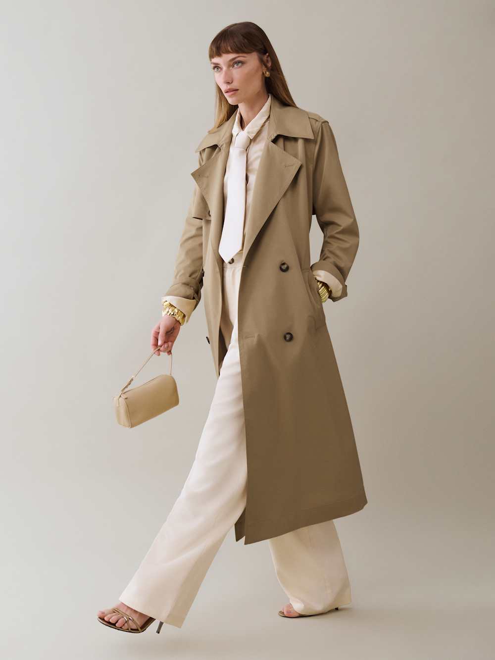 Reformation Matteo Trench - Khaki