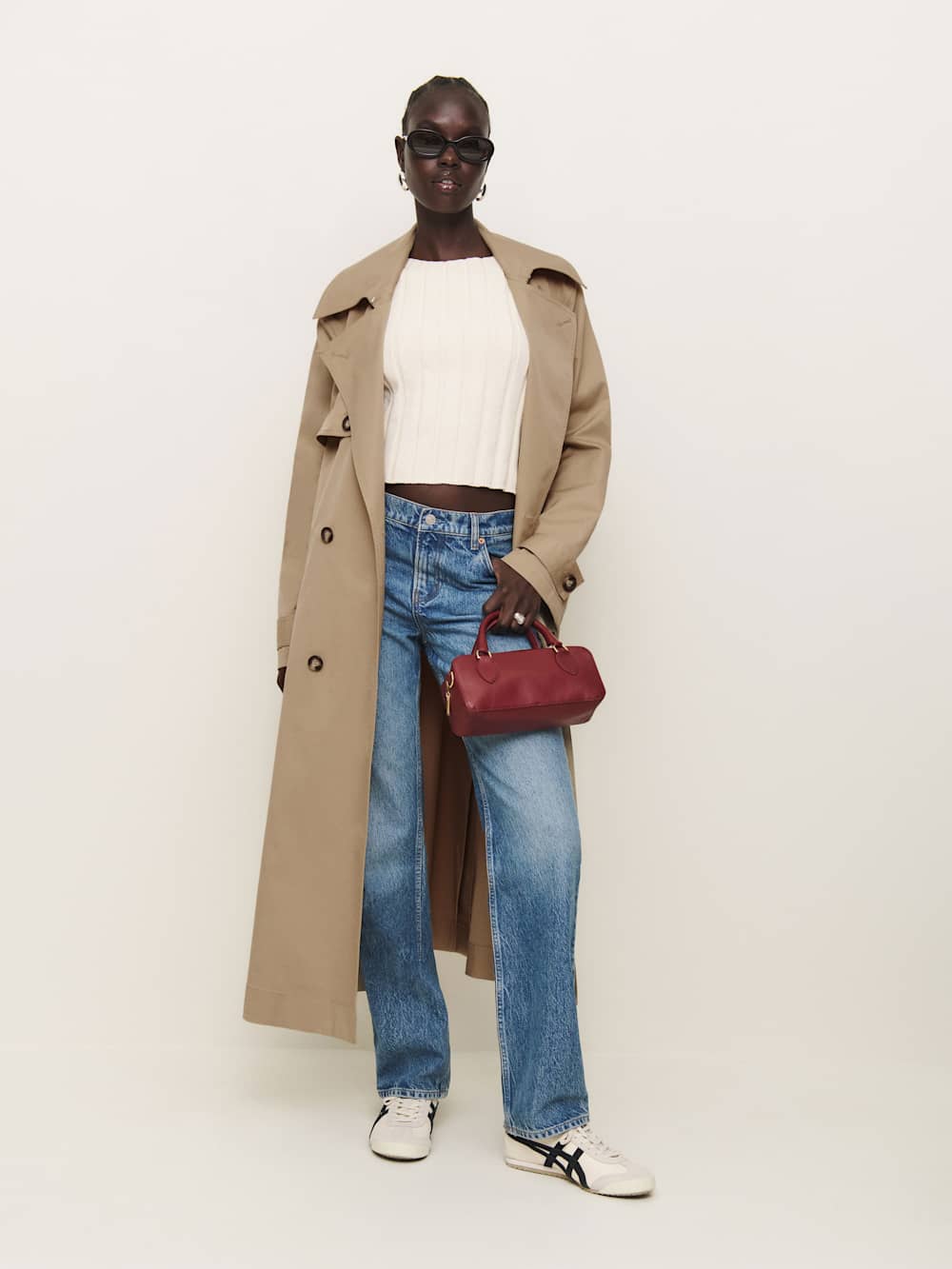 Reformation Matteo Trench - Khaki