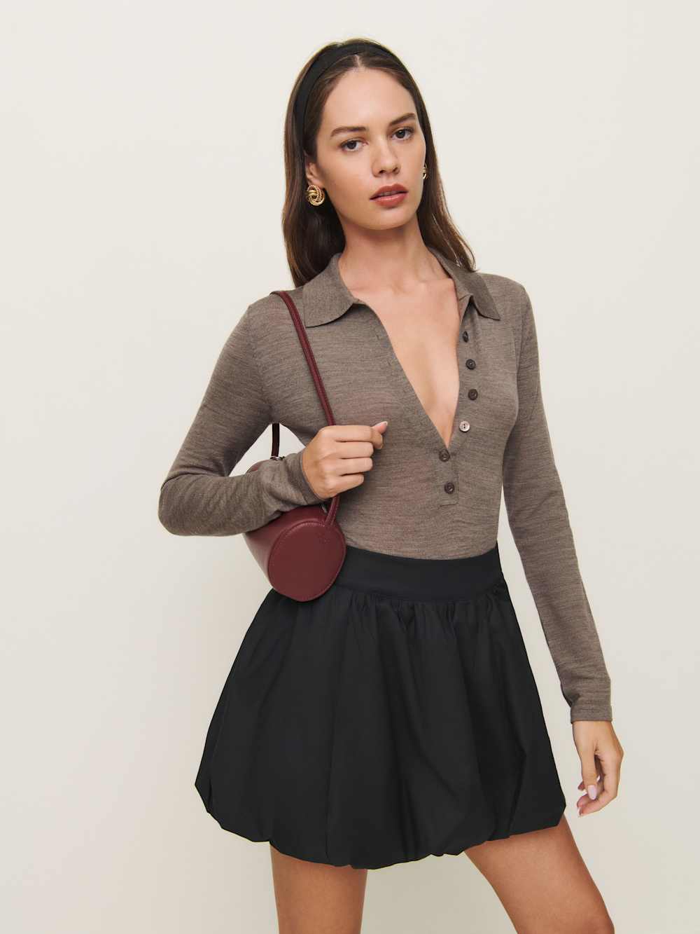 Reformation Brynn Skirt - Black