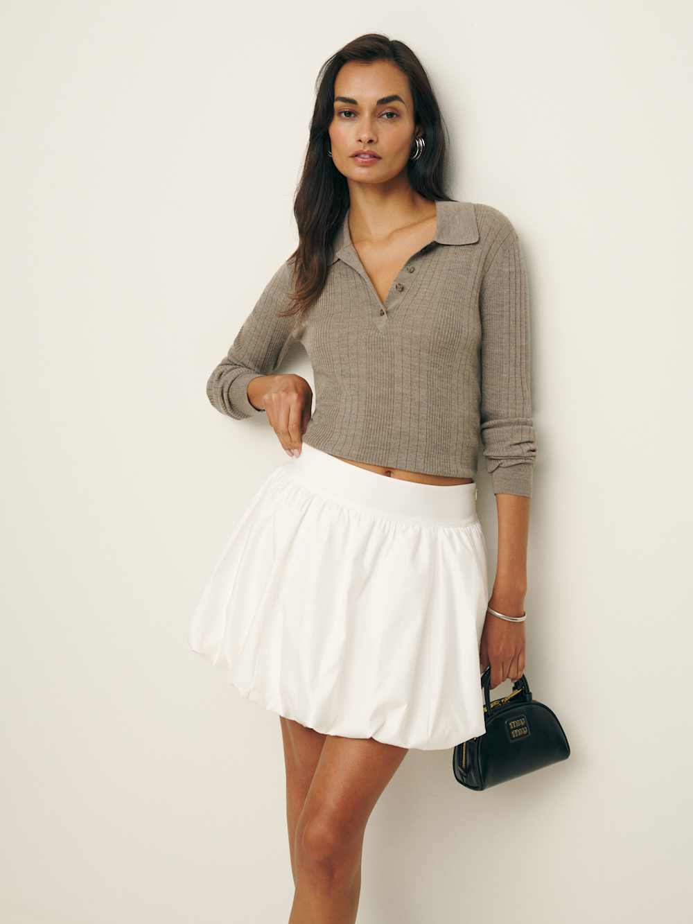 Reformation Brynn Skirt - White