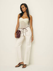 Reformation Milly Knit Top - Fior Di Latte