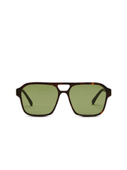 Reformation Brune Sunglasses - Tortoise/green