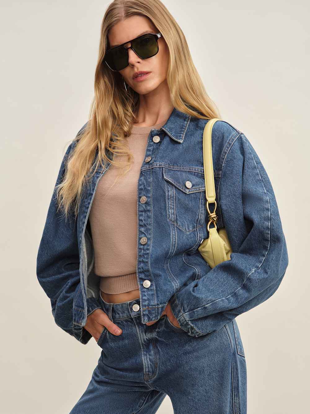 Reformation Brune Sunglasses - Tortoise/green