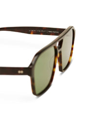 Reformation Brune Sunglasses - Tortoise/green