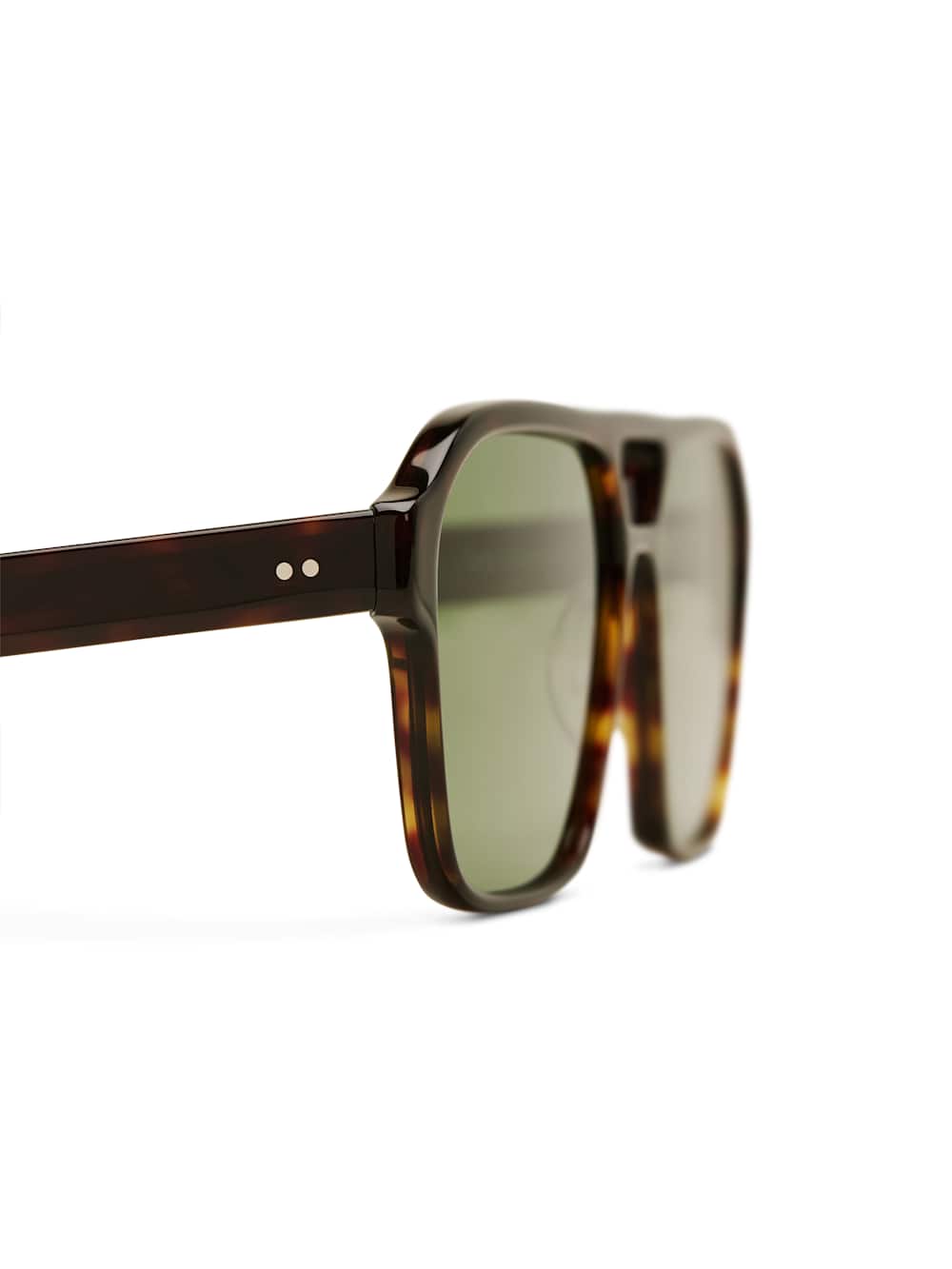 Reformation Brune Sunglasses - Tortoise/green