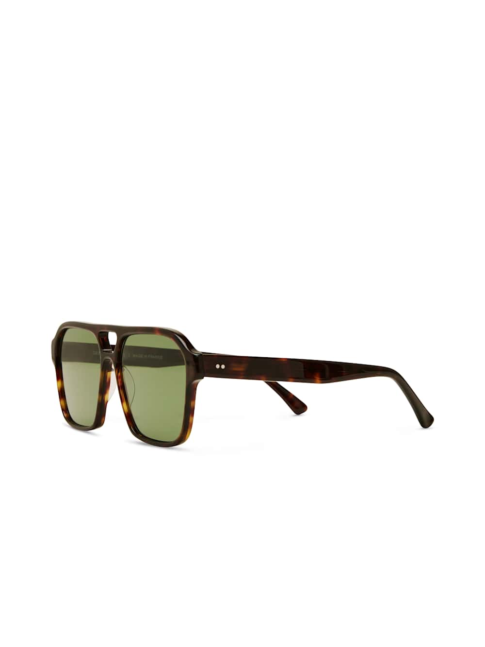 Reformation Brune Sunglasses - Tortoise/green