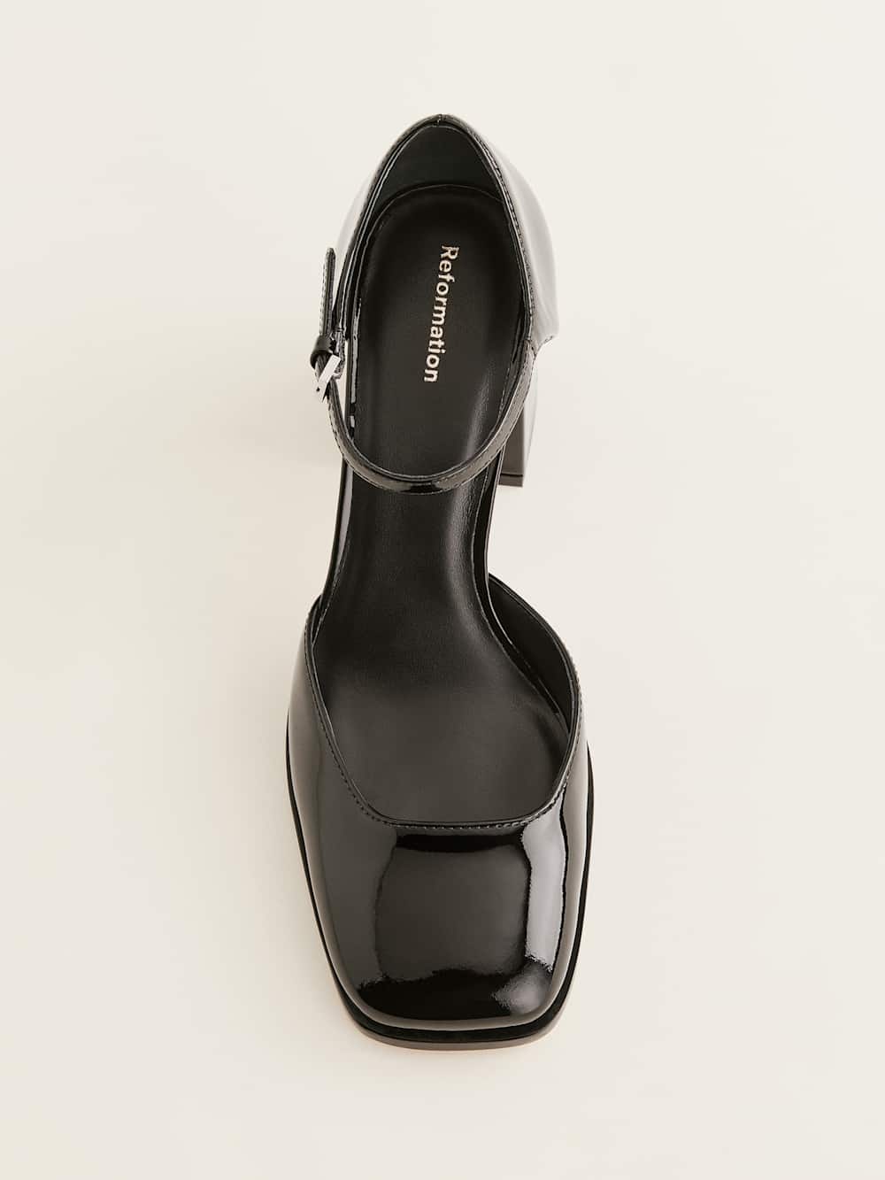 Reformation Netty Pump - Black Patent
