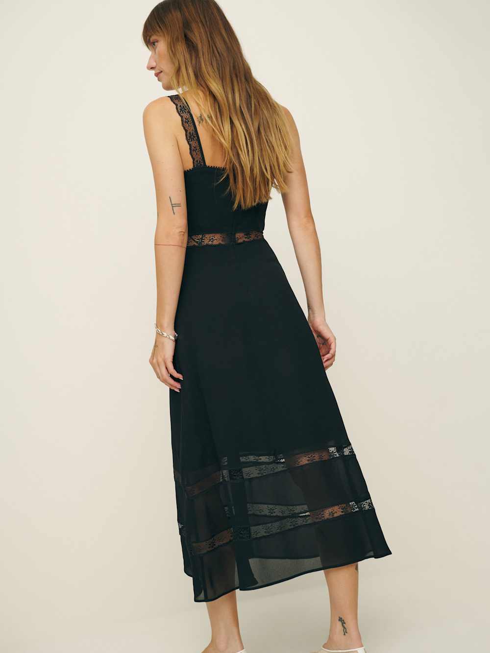 Reformation Petites Wynton Dress - Black