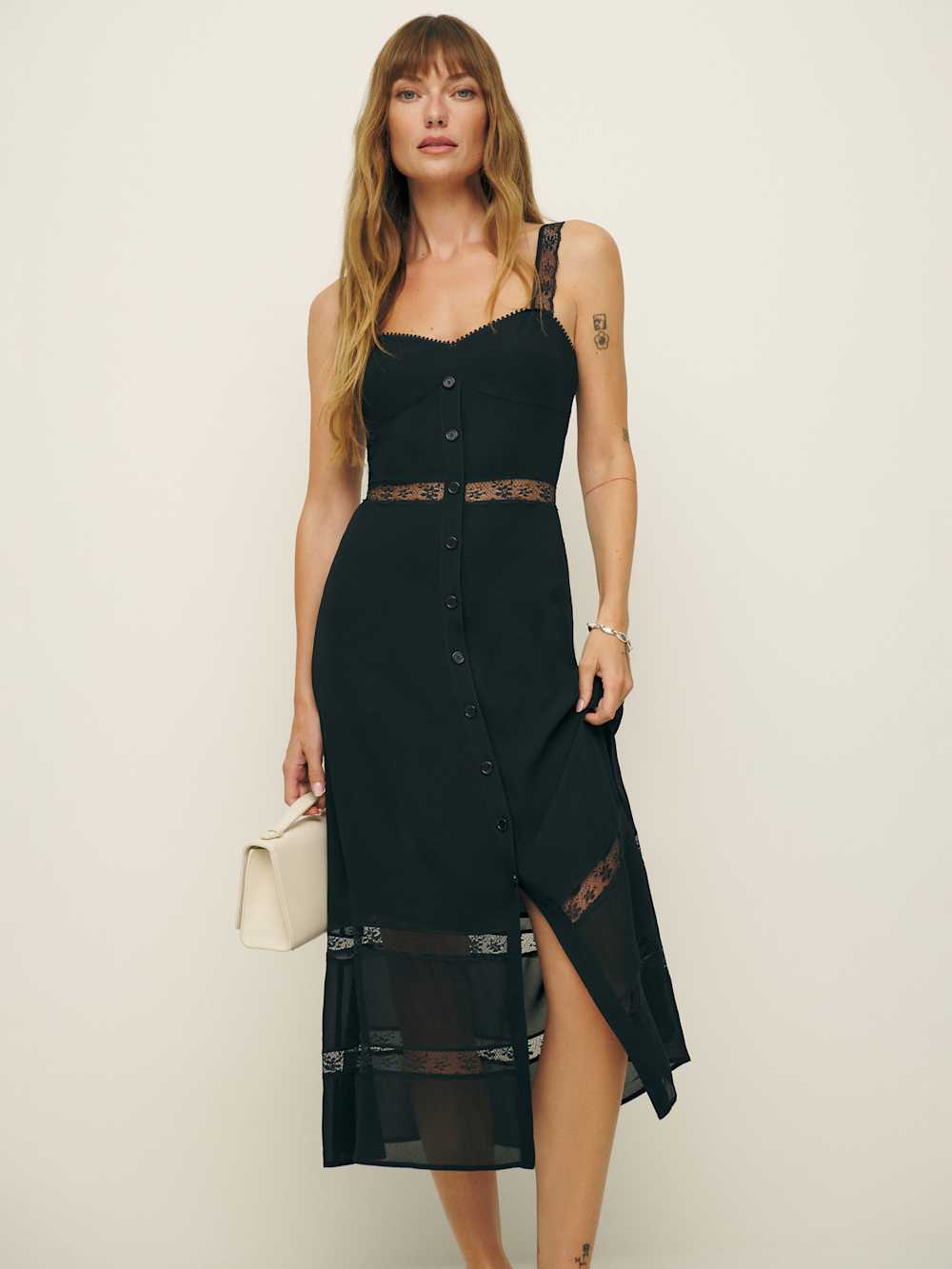Reformation Petites Wynton Dress - Black