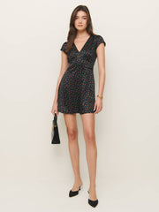 Reformation Amellia Silk Dress - Perla