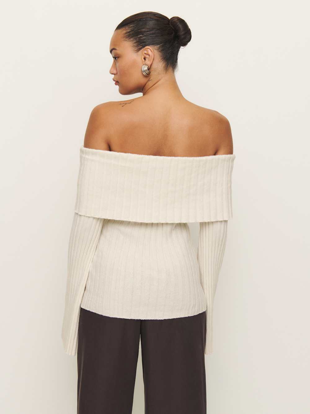 Reformation Lana Cashmere Blend Sweater - Gossamer