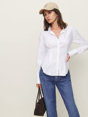 Reformation Becker Shirt - Bright White