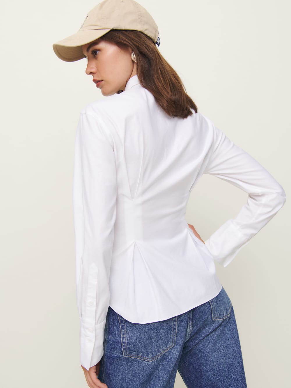 Reformation Becker Shirt - Bright White