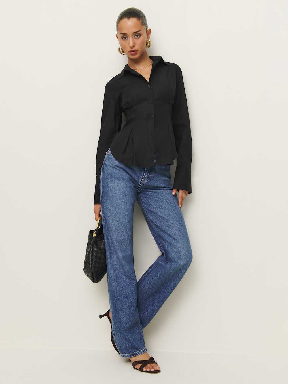 Reformation Becker Shirt - Black