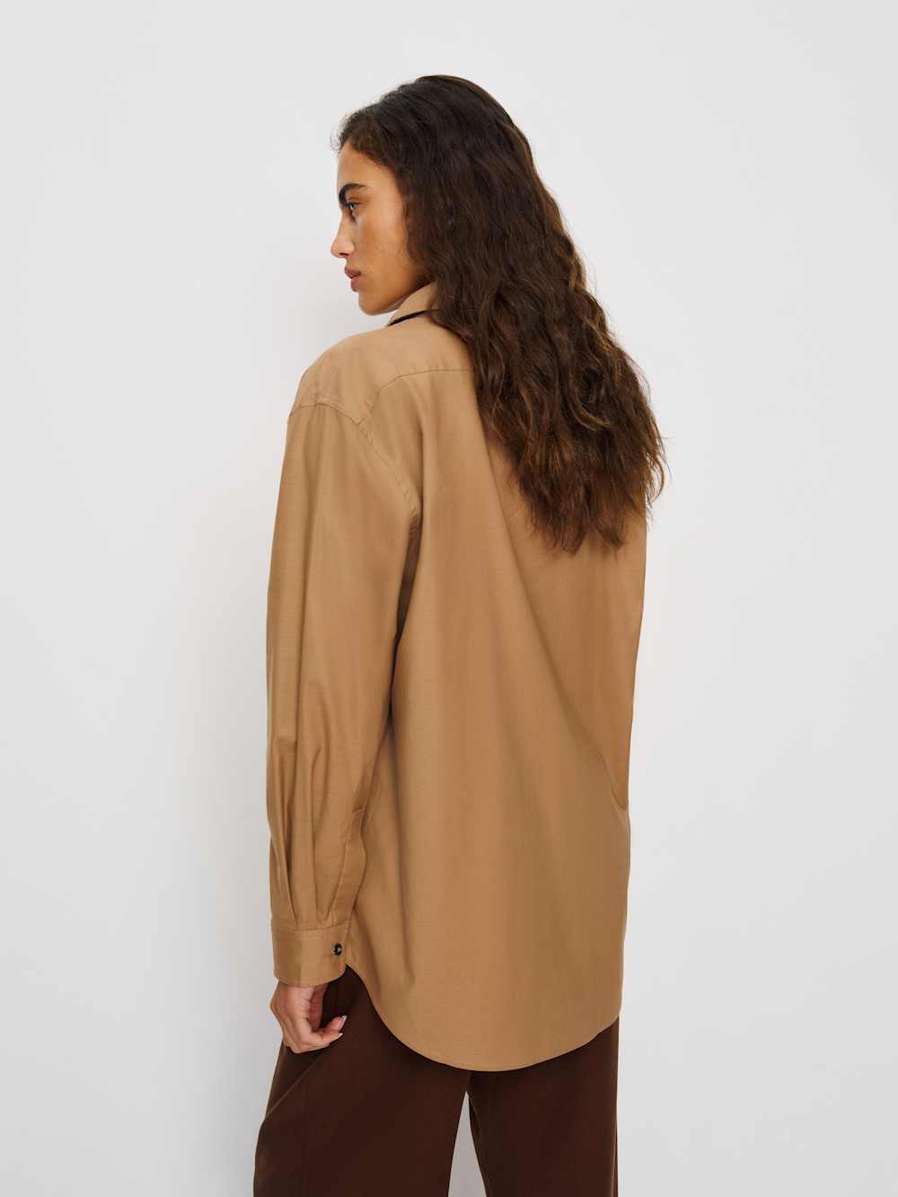 Reformation Eli Oversized Shirt - Peanut
